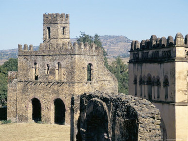 Fasildas Castles, Gondar, Ethiopia, Africa