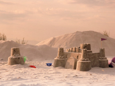 Sand Castles on the Beach