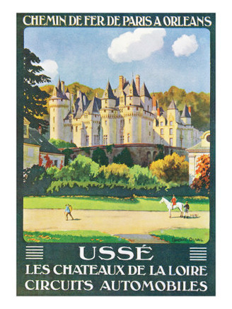 Loire, France - Visit the Castles of Loire, Paris and Orleans Railway Postcard, c.1920
