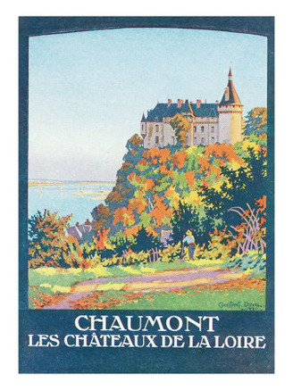Loire, France - Visit the Castles of Loire, Paris and Orleans Railway Postcard, c.1921
