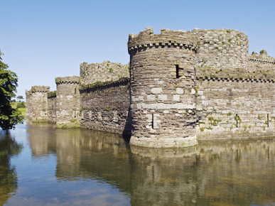 Wales, Anglesey, Beaumaris Castle Is One of Iron Ring of Castles Build by Edward I